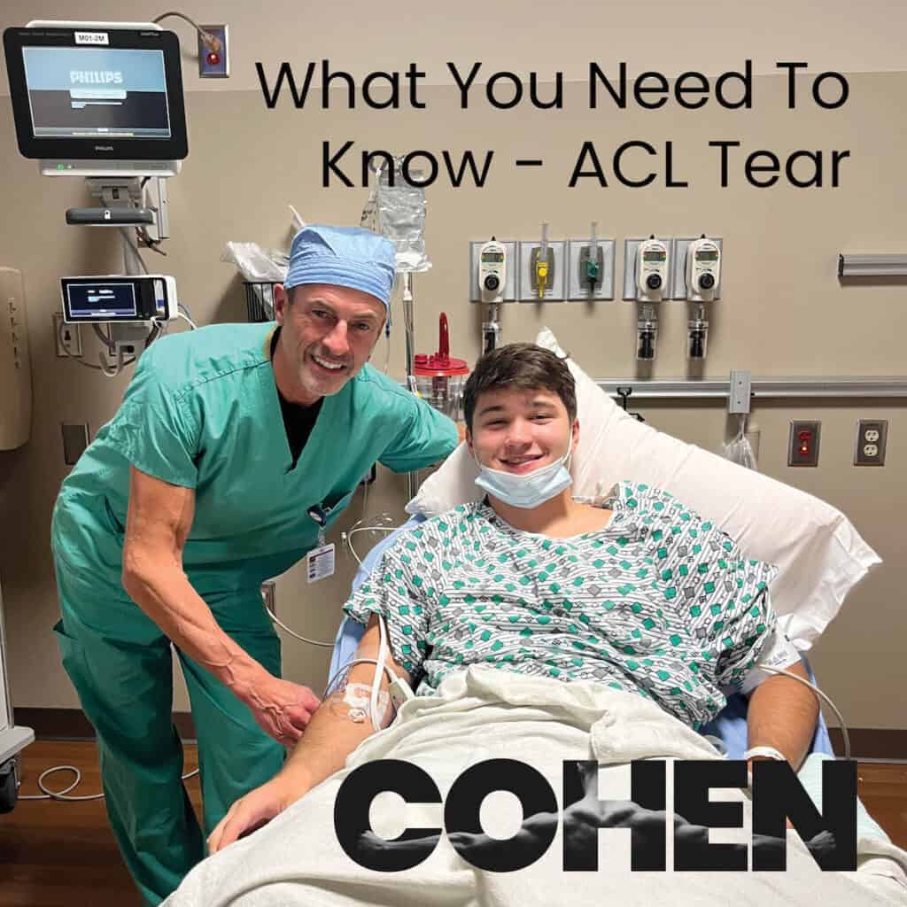 What your need to know – ACL Tear
