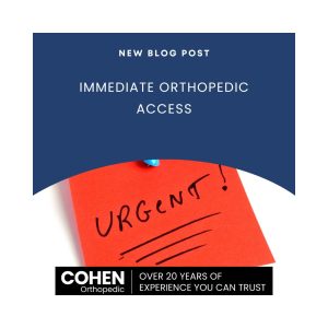 Instant Orthopedic Access: Cohen Orthopedic’s 24/7 Commitment to Your Care