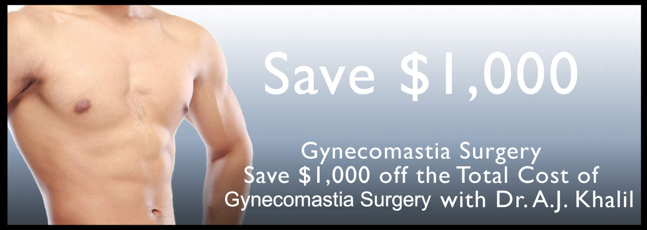 $1000 Savings on male Breast Augmentation in Beverly Hills
