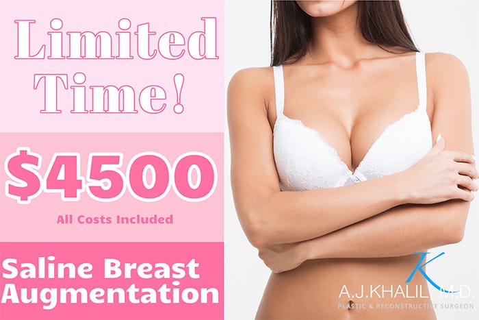 Saline breast augmentation in Beverly Hills