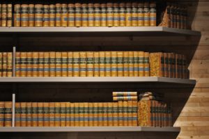 neatly ordered books