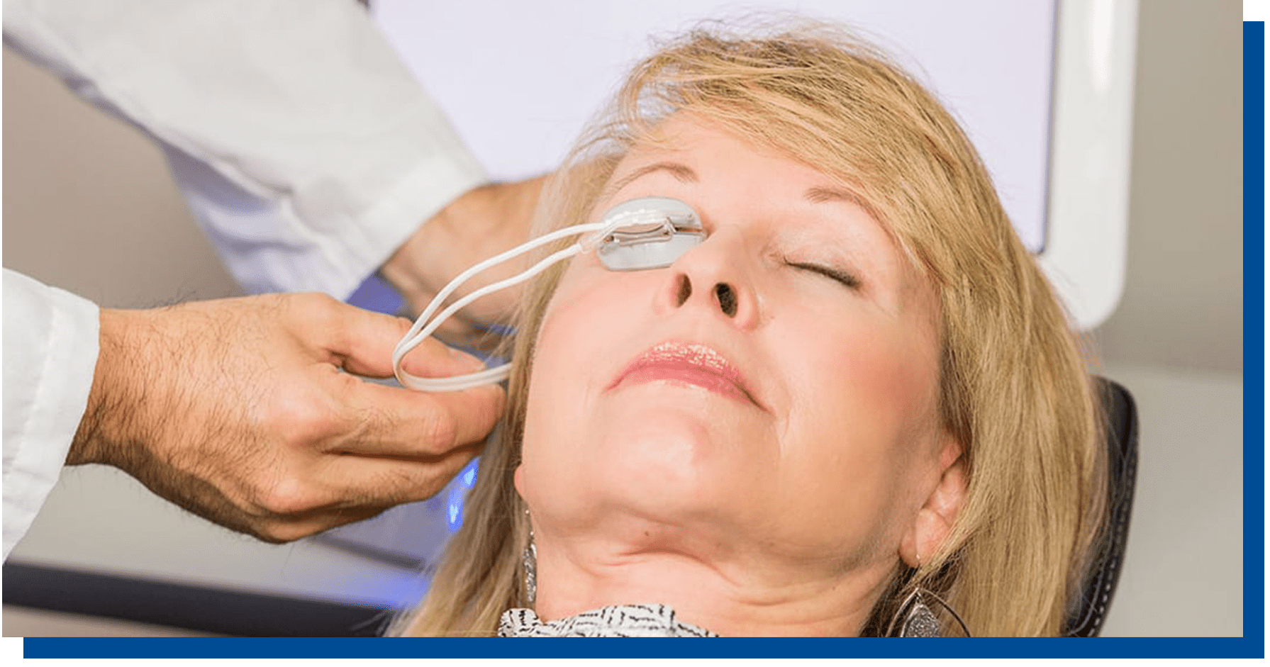 Woman undergoing Lipiflow