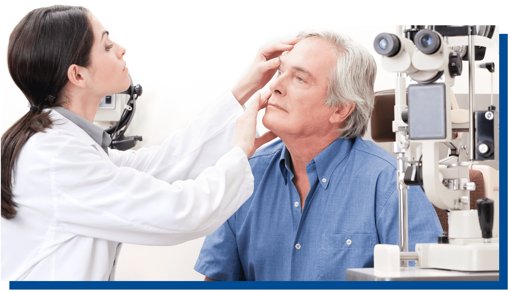 Man getting an eye exam